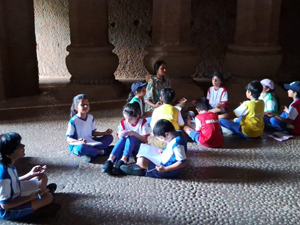 Class III’s Exploration of Kanheri Caves