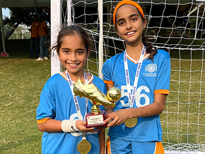 ISSO U-11 girls football gold